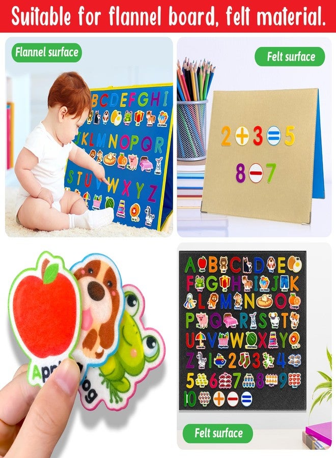 PENGFULL Felt Learning Letters Numbers Pieces,75 Felt Board Pieces for Felt Flannel Board,Alphabet ABC for Toddlers for Kindergarten,Preschool,Toddlers - Image 3